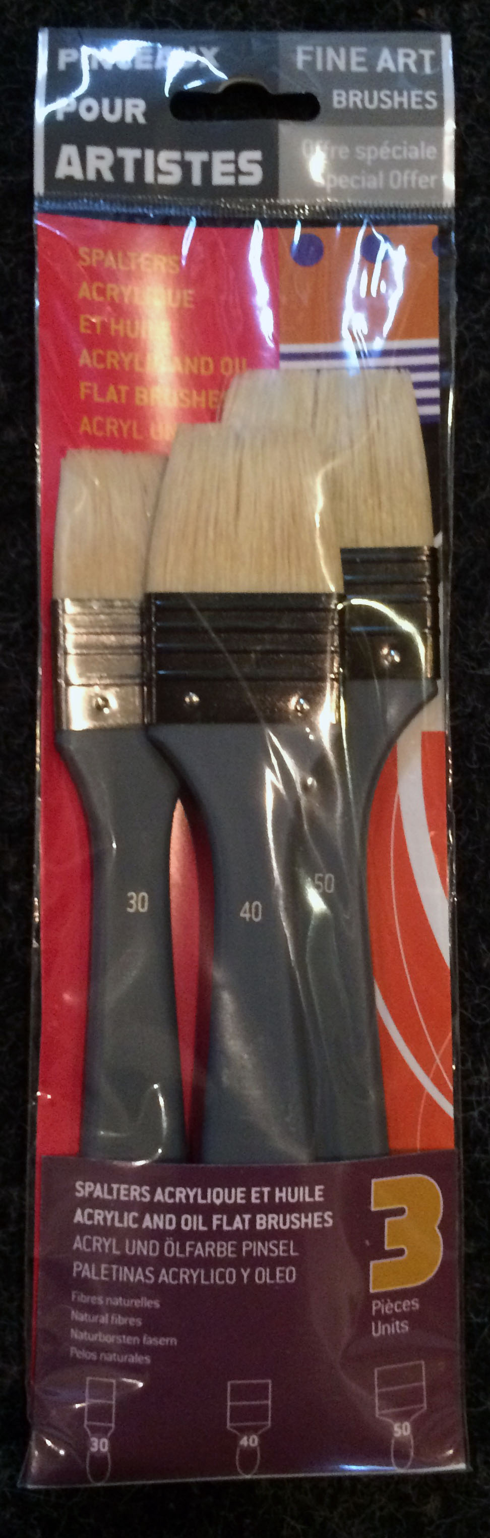 raphael-set-acryl-oil Raphael ACRYLIC UND ÖL 3 PINSEL SET mit Naturborsten