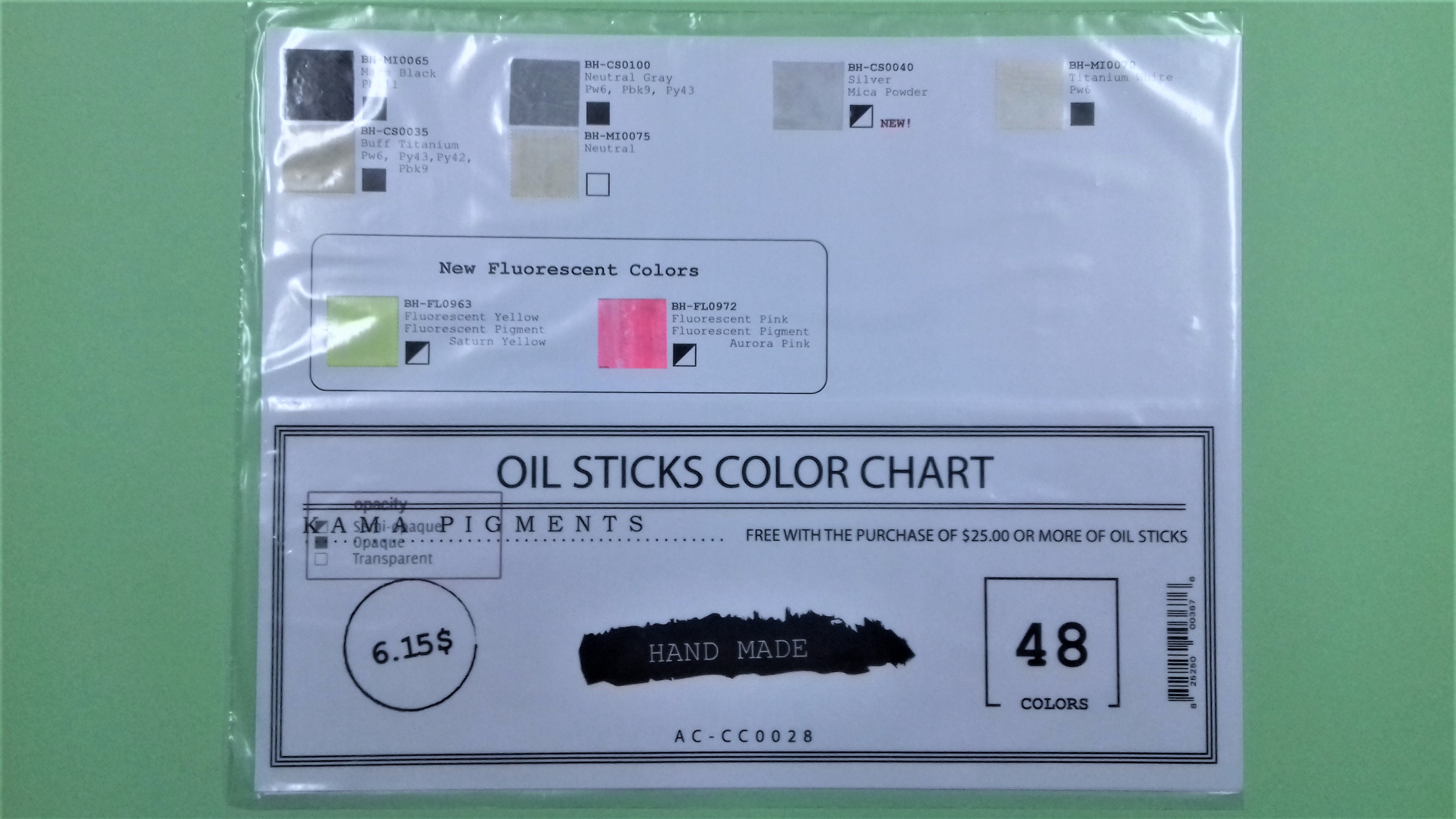 Oil-Color-Chart-ENG Kama Pigments Oil Sticks Color Chart